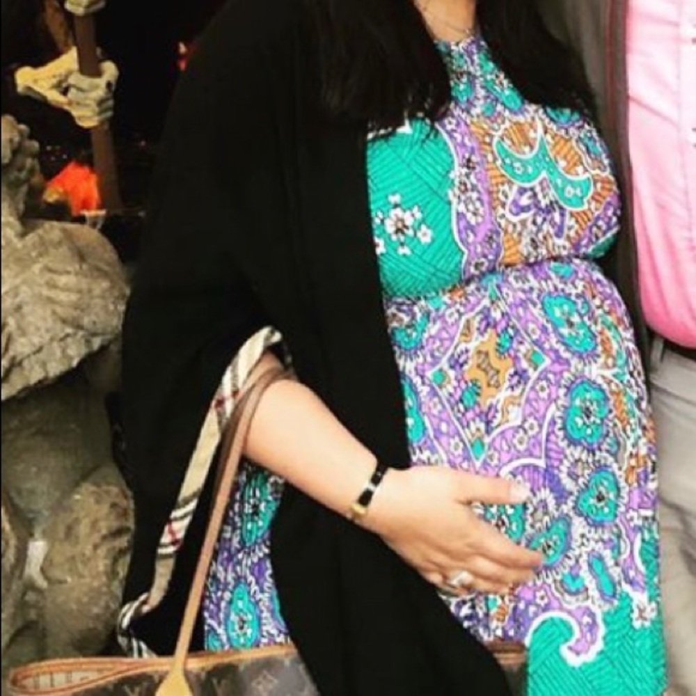 Donna Morgan for A Pea in the Pod Multicolor Dress